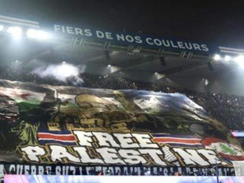 Aficionados del PSG a favor de Palestina Aficionados del PSG a favor de Palestina