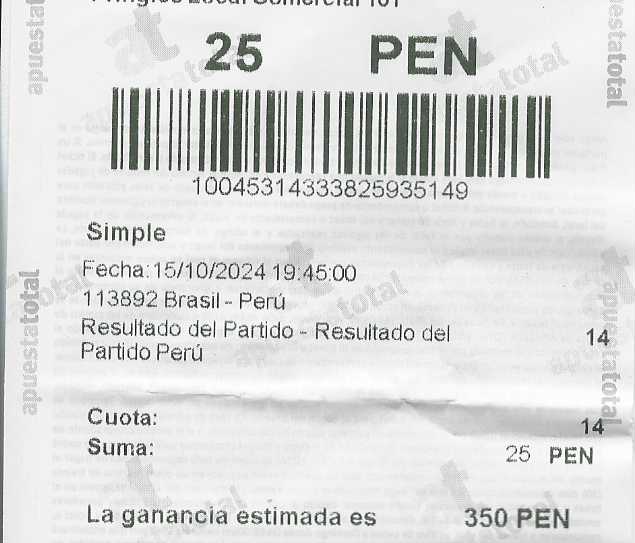 apuesta Peru Brasil
