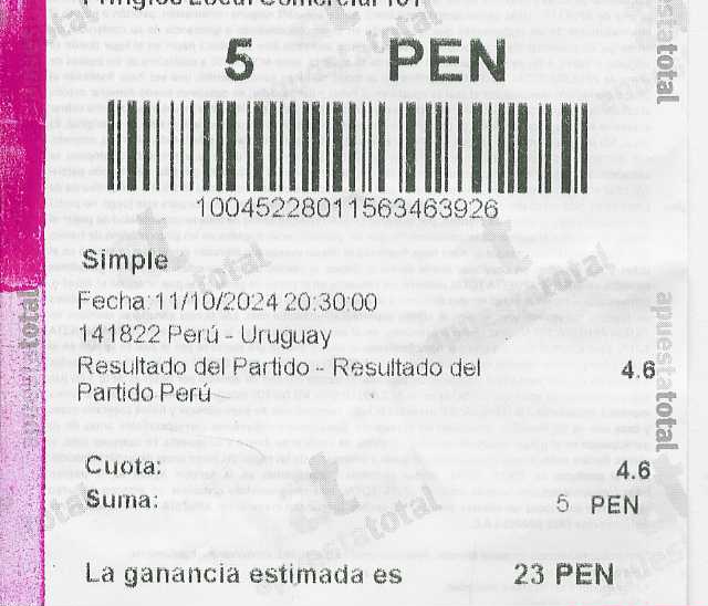 apuesta Peru Uruguay